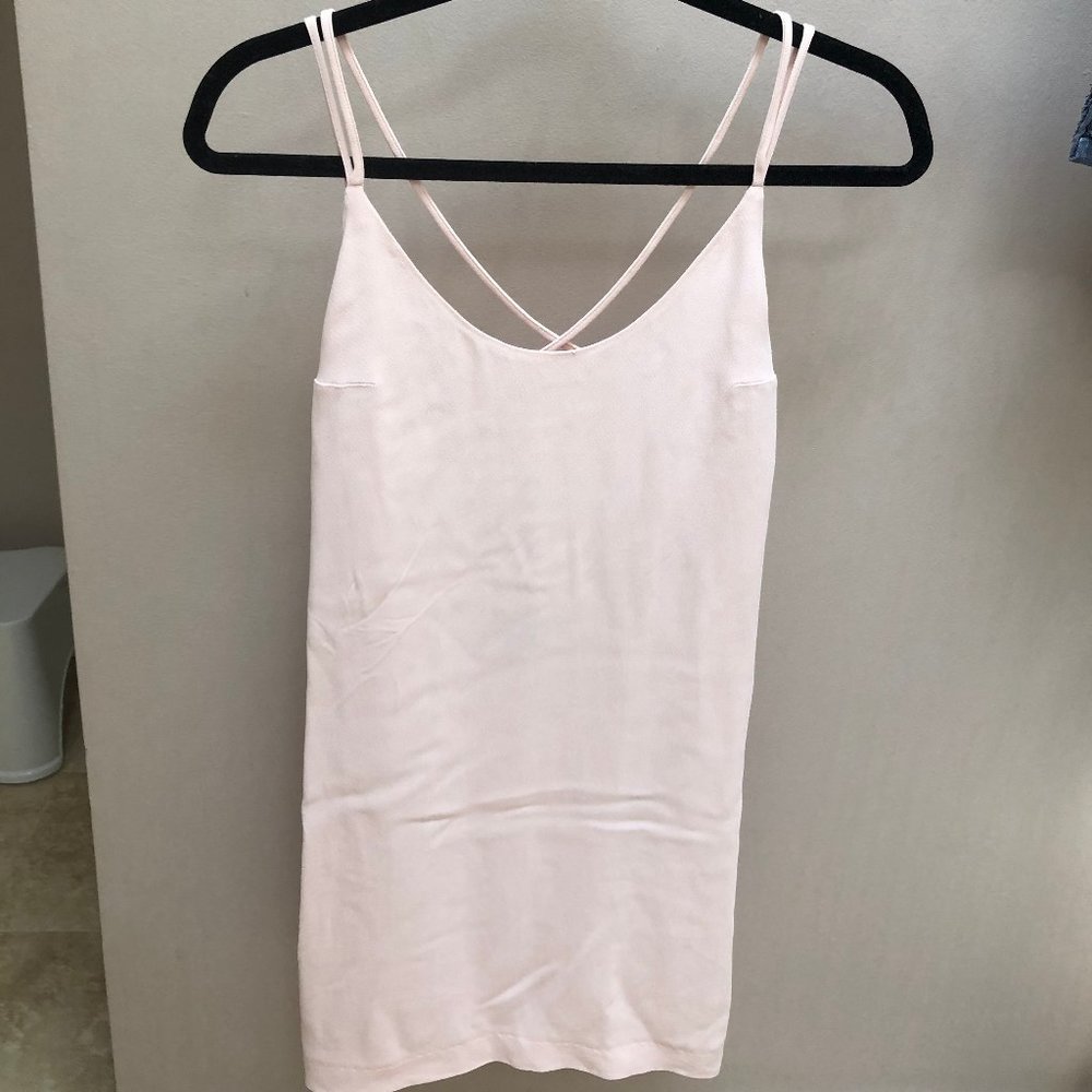 Baby Pink Open-Back Dress